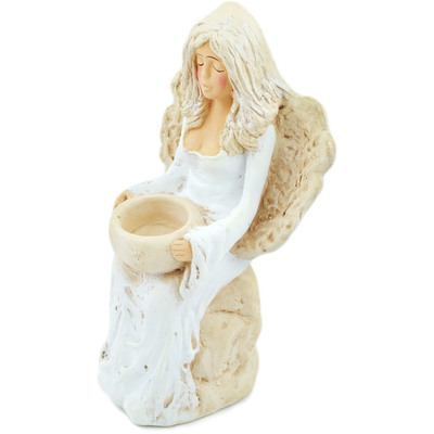 Plaster Angel Figurine 11&quot; Love Vibe
