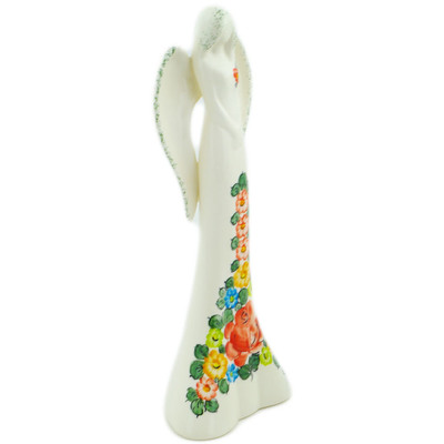 faience Angel Figurine 13&quot; Spring Posy