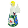 Polish Pottery Angel Figurine 7&quot; Monarch In The Poppies UNIKAT