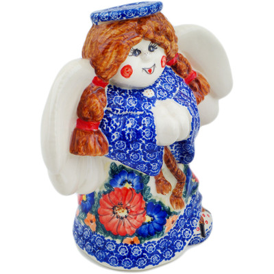 Polish Pottery Angel Figurine 9&quot; Joyous Occasion UNIKAT
