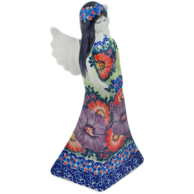 Polish Pottery Angel Figurine 9&quot; UNIKAT