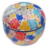 Polish Pottery Apple Shaped Jar 5&quot; Outstanding UNIKAT