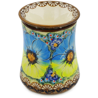Polish Pottery Aroma Oil Burner Lamp 5&quot; Sweet Emotions UNIKAT