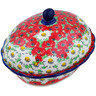 Polish Pottery Baker with Cover 9&quot; Spring Blossom Harmony UNIKAT