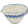 Polish Pottery Batter Bowl 11&quot; Tail Feathers