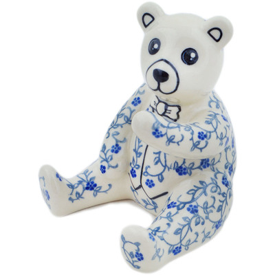 Polish Pottery Bear Figurine 5&quot; So Vine