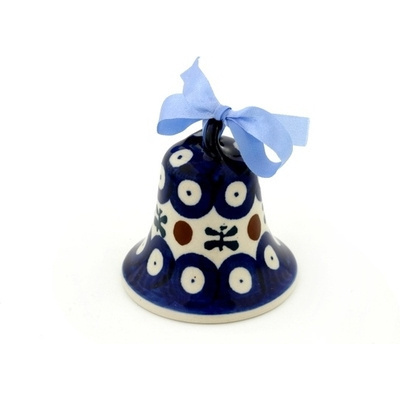 Polish Pottery Bell Ornament 3&quot; Mosquito