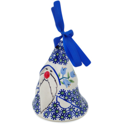 Polish Pottery Bell Ornament 4&quot; Sweet Dreams