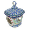 Polish Pottery Birdhouse 9&quot; Black Heart Garden UNIKAT