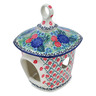 Polish Pottery Birdhouse 9&quot; Garden Trellis UNIKAT