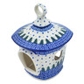 Polish Pottery Birdhouse 9&quot; Piney Forest UNIKAT