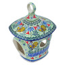 Polish Pottery Birdhouse 9&quot; Spring Rooster UNIKAT