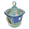 Polish Pottery Birdhouse 9&quot; Spring Wreath UNIKAT