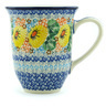 Polish Pottery Bistro Mug Enchanted Spring UNIKAT