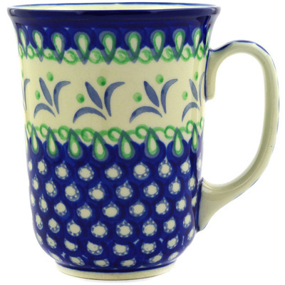 Polish Pottery Bistro Mug Fleur De Lis