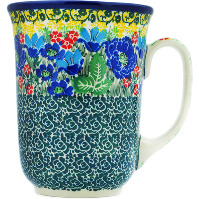 Polish Pottery Bistro Mug Garden Of Eve UNIKAT
