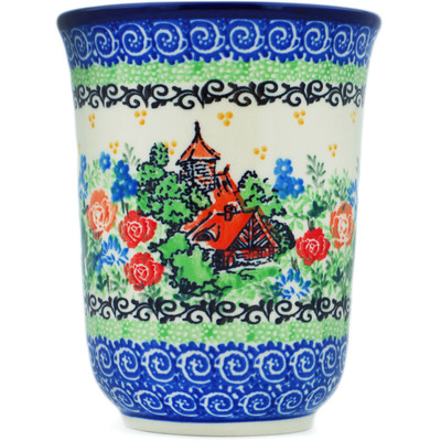 Polish Pottery Bistro Mug Home Sweet Home UNIKAT
