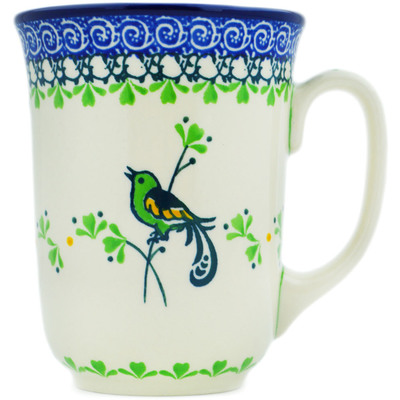 Polish Pottery Bistro Mug Spring Melody