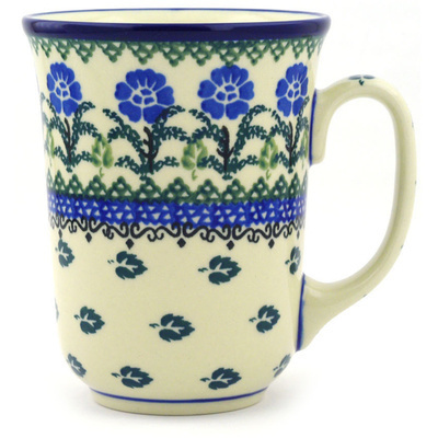 Polish Pottery Bistro Mug Summer Cornflowers