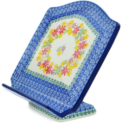Polish Pottery Book Stand 9&quot; Fall Vibes