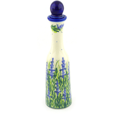 Polish Pottery Bottle 13 oz Bluebonnet Fields