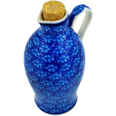 Polish Pottery Bottle 19 oz Deep Into The Blue Sea