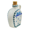 Polish Pottery Bottle 19 oz Poppy Circle