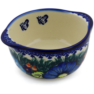 Polish Pottery Bouillon Cup 11 oz Butterfly Splendor