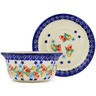 Polish Pottery Bouillon cup with saucer Wreath Of Bealls