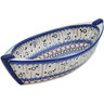 Polish Pottery Bowl 14&quot; Abstract Eruption UNIKAT