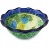 Polish Pottery Bowl 14&quot; Spring Garden UNIKAT