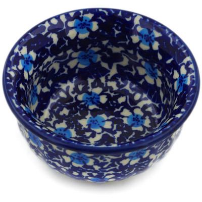 Polish Pottery Bowl 3&quot; Flowers On The Lake
