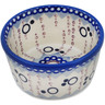 Polish Pottery Bowl 4&quot; Abstract Eruption UNIKAT