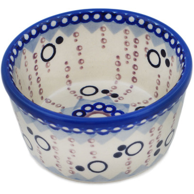 Polish Pottery Bowl 4&quot; Abstract Eruption UNIKAT