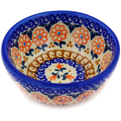 Polish Pottery Bowl 4&quot; Amarillo