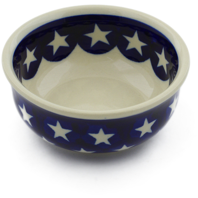 Polish Pottery Bowl 4&quot; America The Beautiful