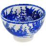 Polish Pottery Bowl 4&quot; Blue Poppy Dream