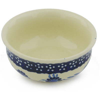 Polish Pottery Bowl 4&quot; Delicate Poppy