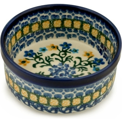 Polish Pottery Bowl 4&quot; Field Of Wildflowers