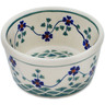 Polish Pottery Bowl 4&quot; Lucky Blue Clover