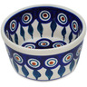 Polish Pottery Bowl 4&quot; Peacock