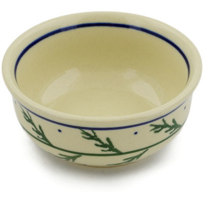 Polish Pottery Bowl 4&quot; Pine Boughs
