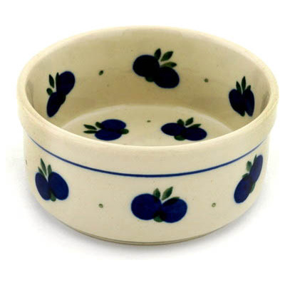 Polish Pottery Bowl 4&quot; Wild Blueberry