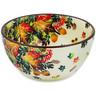 Polish Pottery Bowl 5&quot; Autumn Wind UNIKAT