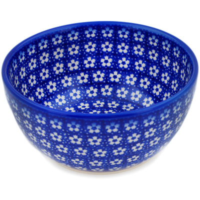 Polish Pottery Bowl 5&quot; Azul Garden