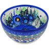 Polish Pottery Bowl 5&quot; Azure Passion UNIKAT