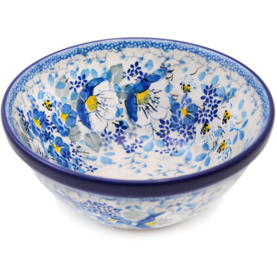 Polish Pottery Bowl 5&quot; Blissful Beauty UNIKAT