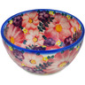 Polish Pottery Bowl 5&quot; Blossoming Purple Harmony UNIKAT