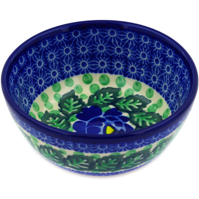 Polish Pottery Bowl 5&quot; Blue Bliss