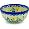 Polish Pottery Bowl 5&quot; Bright Blooms UNIKAT